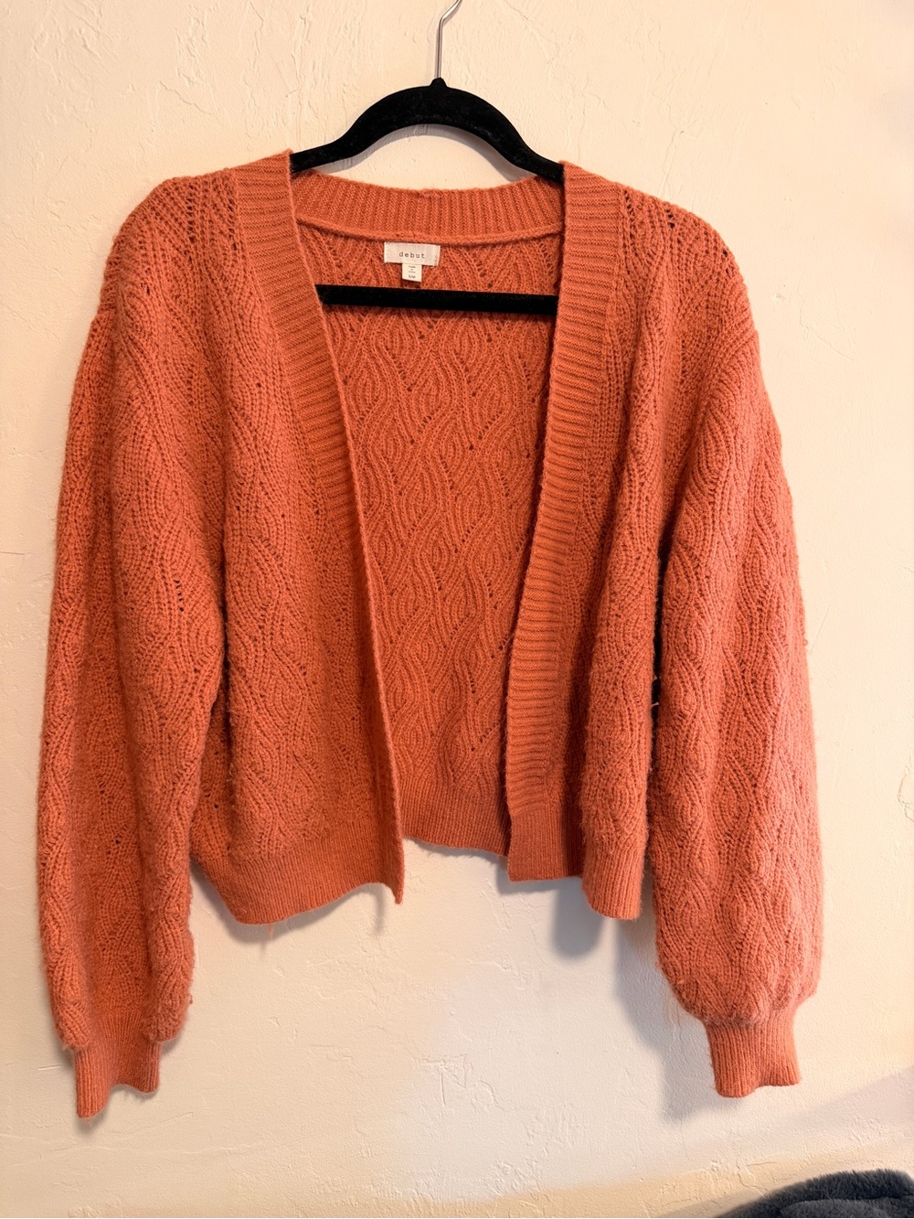 debut Open Cardigan in rose